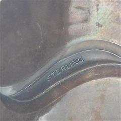 Vintage Fred Harvey Era 925 Sterling Silver Green Turquoise Cuff Bracelet *READ*